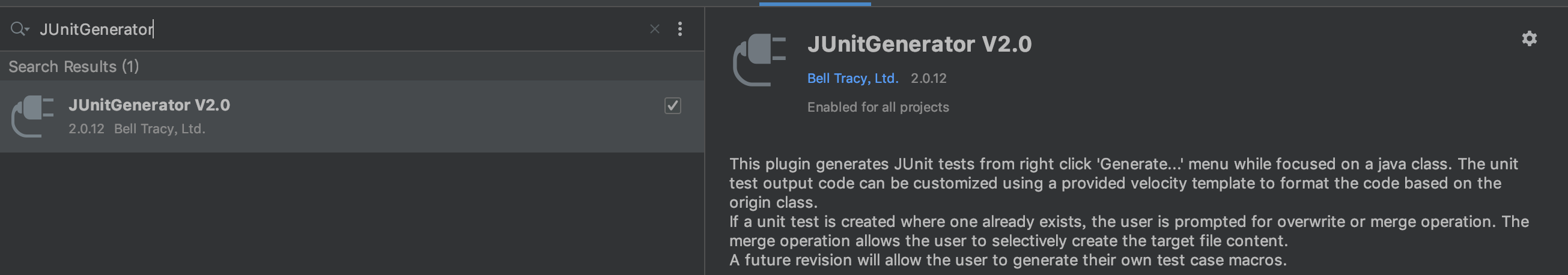 JUnitGenerator