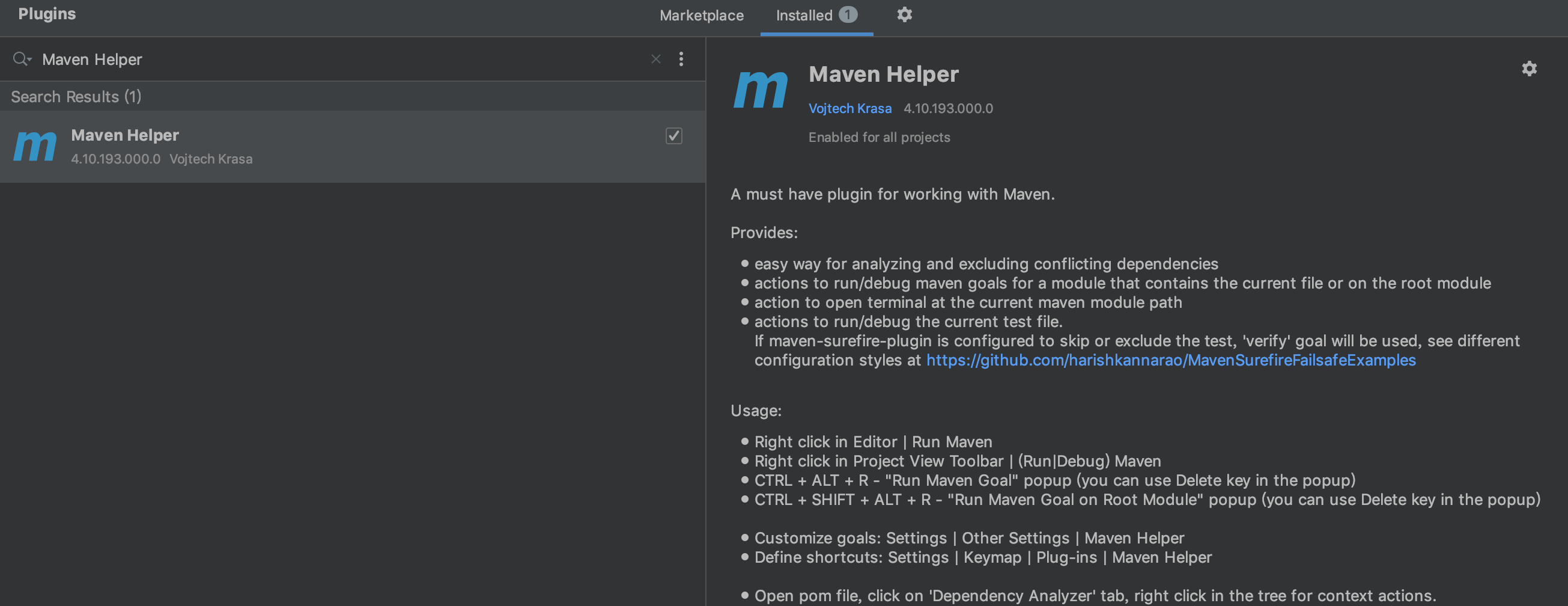 Maven Helper