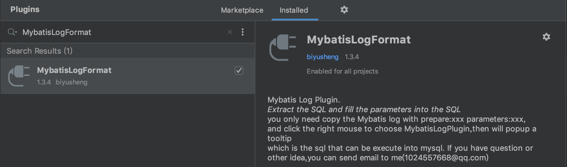 MybatisLogFormat