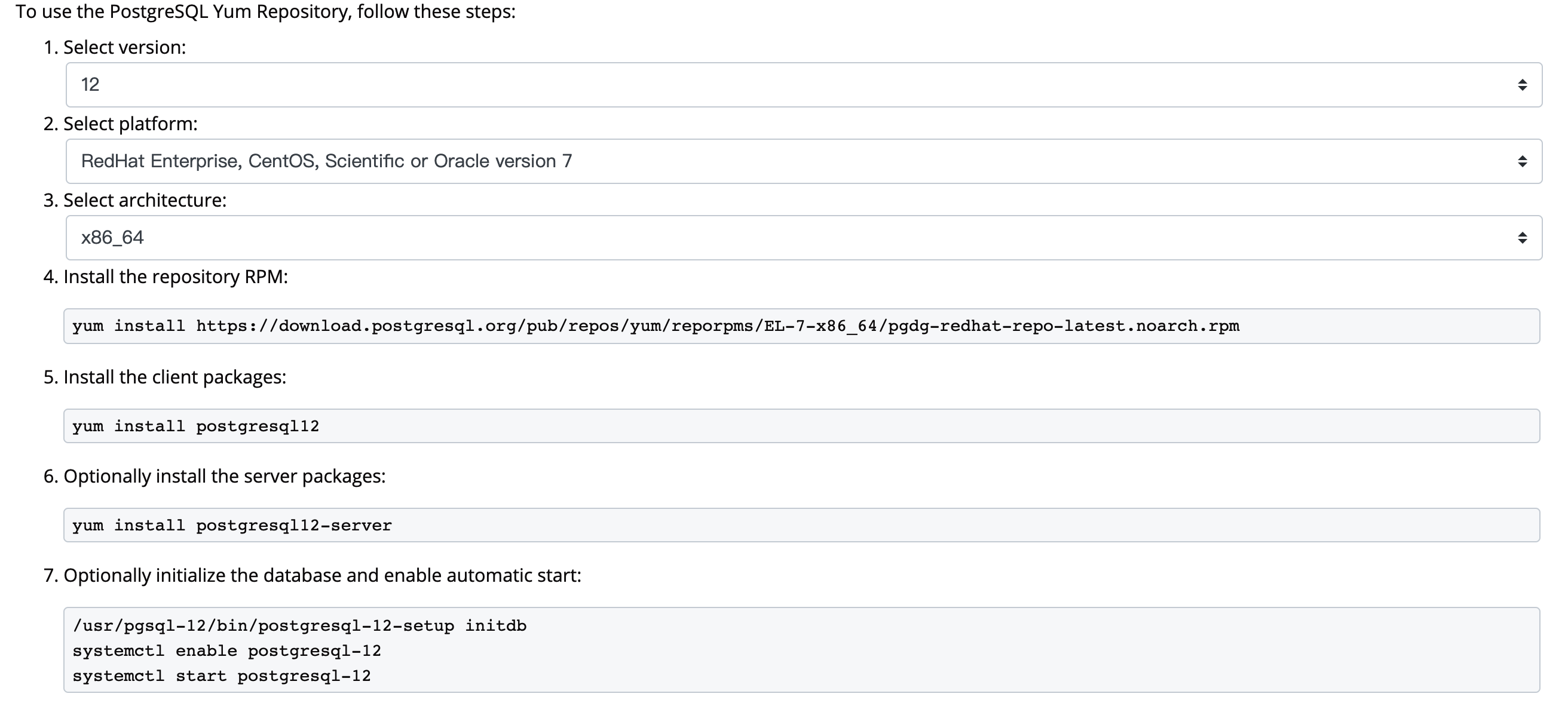 PostgreSQL 安装步骤