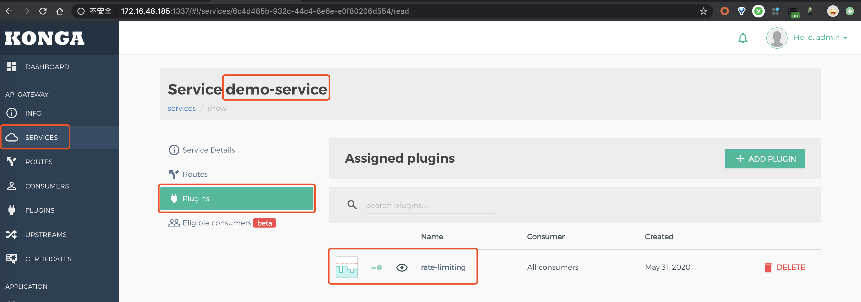 Kong Rate Limiting 01