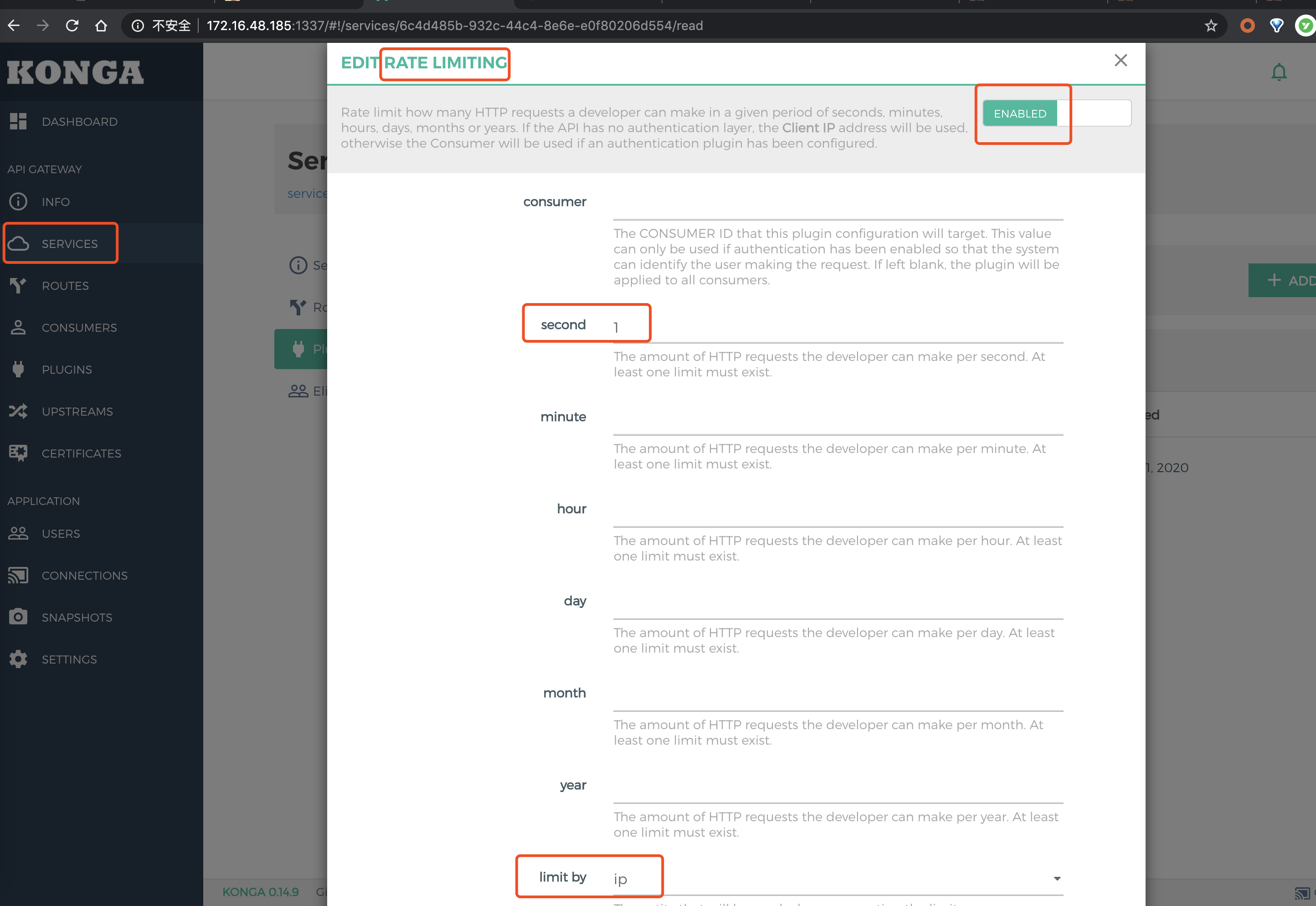 Kong Rate Limiting 02