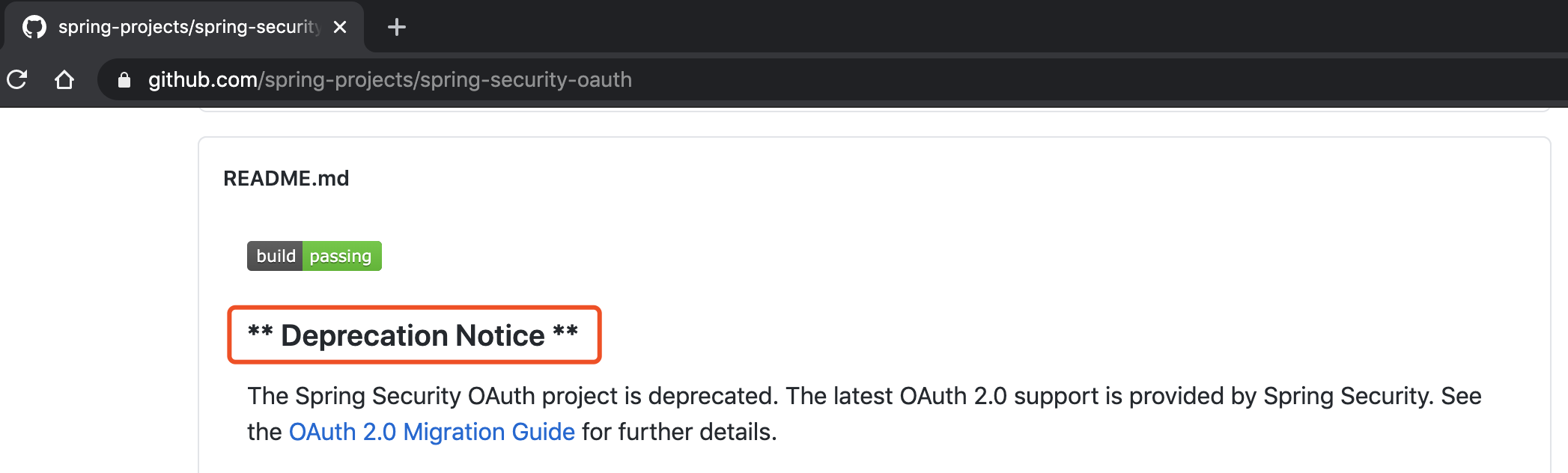 Spring Security OAuth 被废弃